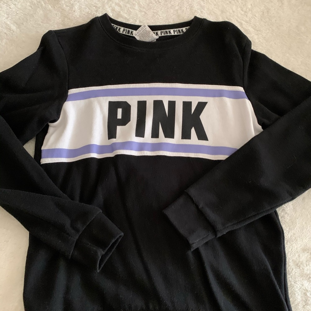 VS Pink crew neck sweater